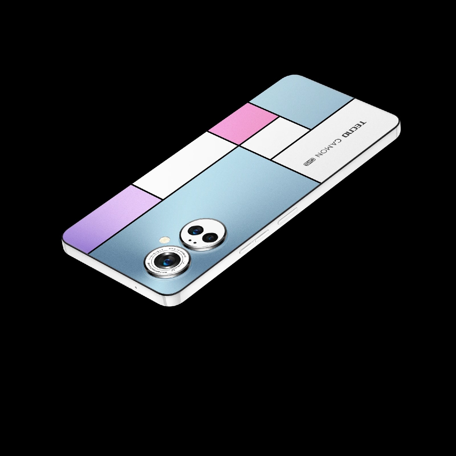 Компанией Tecno представлен смартфон «хамелеон» меняющий расцветки - Camon 19 Pro Mondrian Edition.