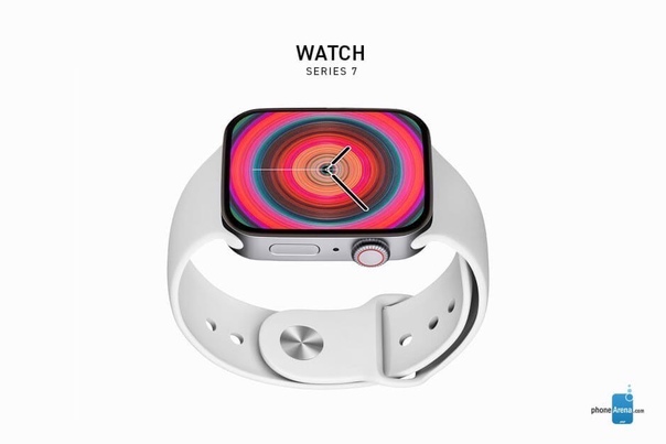 Сайт Phone Arena представил качественные рендеры Apple Watch Series 7 в новом дизайне с плоскими гранями.