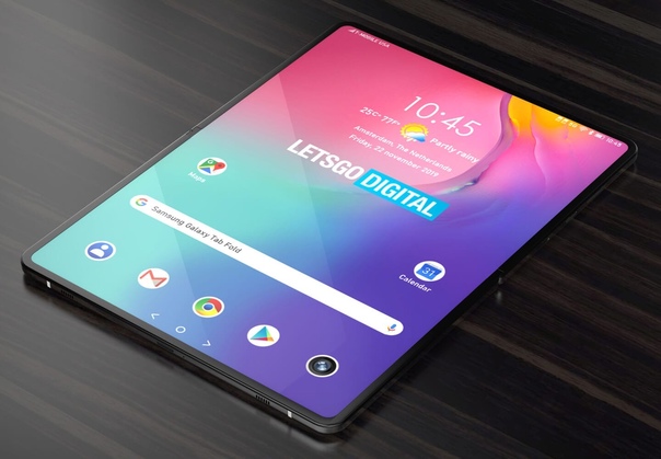 Дизайнеры портала Letsgodigital создали серию рендеров, которые демонстрируют особенности концептуальной новинки гибкого планшета от Samsung на основе нового патента компании.