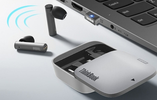 Lenovo представила беспроводные наушники ThinkBook Pods Pro. 
