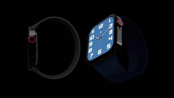 Apple Watch Series 7 могут получить дизайн смартфонов iPhone 12 (плоские боковые грани вместо используемой сейчас концепции обтекаемого дизайна).