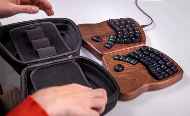 На Kickstarter появилась интересная деревянная механическая клавиатура Keyboardio Model 100.