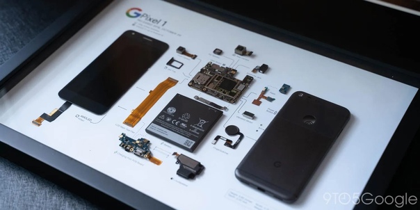 Компания Grid Studio специализирующая на создании предметов коллекционирования, представила картину в виде смартфона Google Pixel первого поколения.