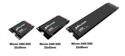 Компания Micron представила твердотельный накопитель с интерфейсом PCIe 4.0. с габаритами всего 30х22 миллиметра и объёмом 2 ТБ - Micron 2400.