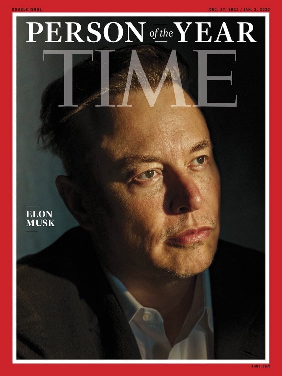 Илон Маск стал человеком года по версии журнала Time.